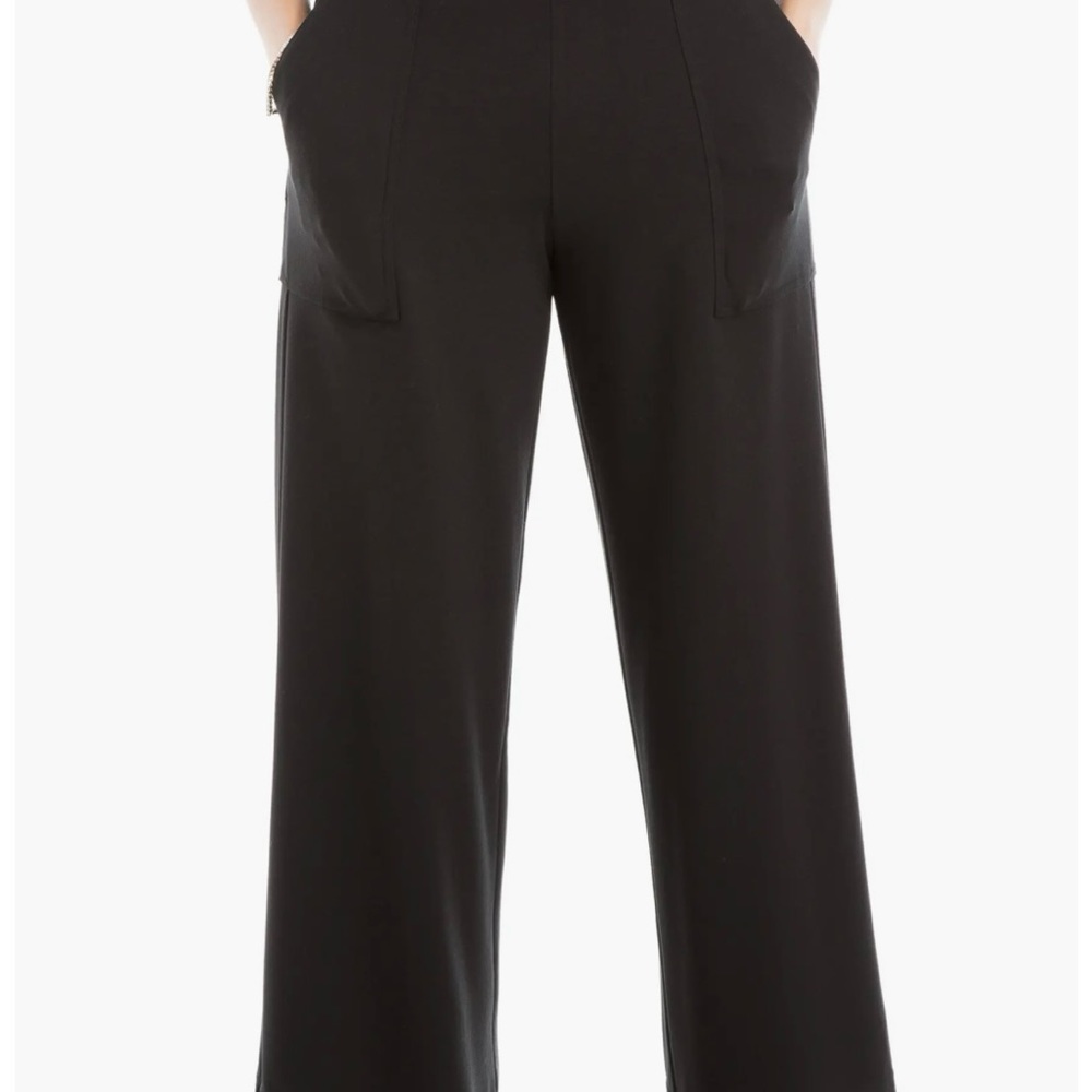 Max Studio wide leg crop pant, sz L